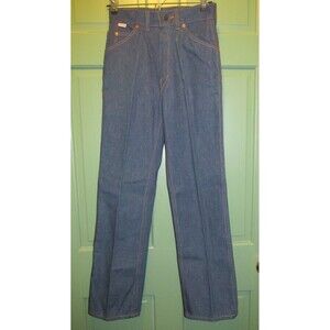Vintage 1980's Tour De France Girls Youth Cotton Blue Jeans Size 12 Made in USA